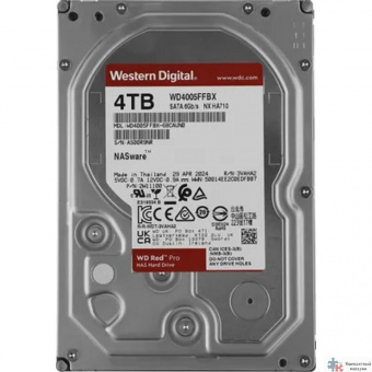 4TB WD Red Pro (WD4005FFBX) {Serial ATA III, 7200- rpm, 256Mb, 3.5"}